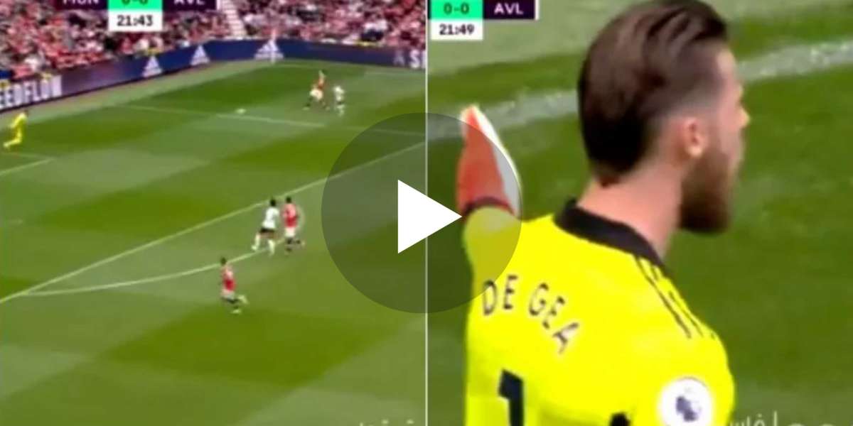 Video: GOOOAL OH NOO David de Gea furious at Harry Maguire as his error nearly leads to a goal for Villa vs Man Utd