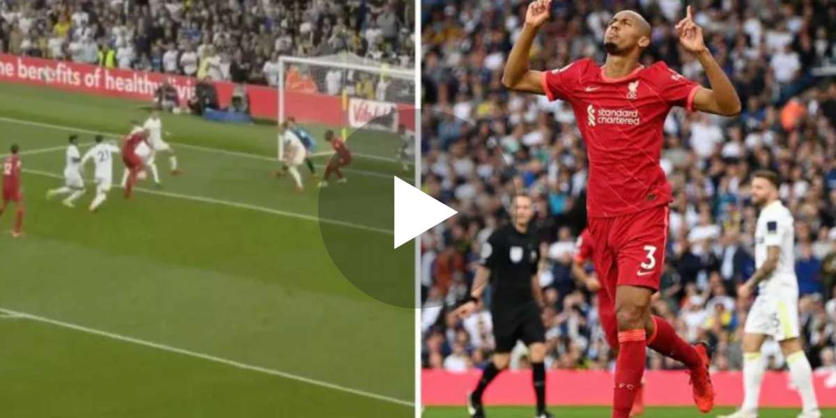 (Video) Fabinho doubles Liverpool’s lead over Leeds United after surviving nail-biting VAR review