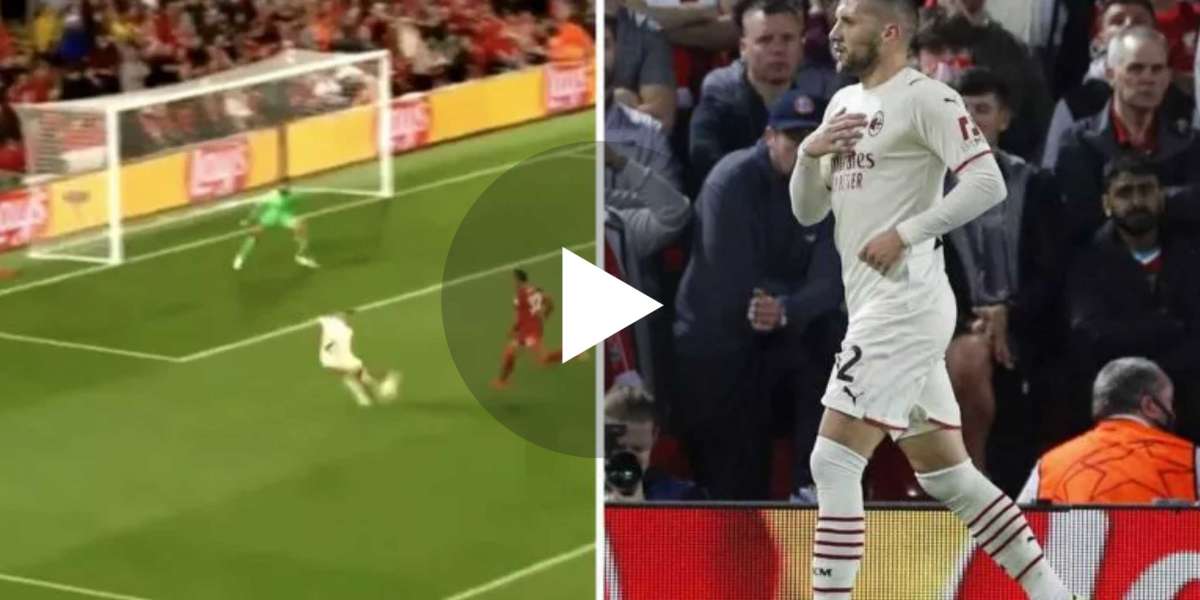 (Video) AC Milan equalise vs. Liverpool through Ante Rebic after Trent Alexander-Arnold is caught ball-watching