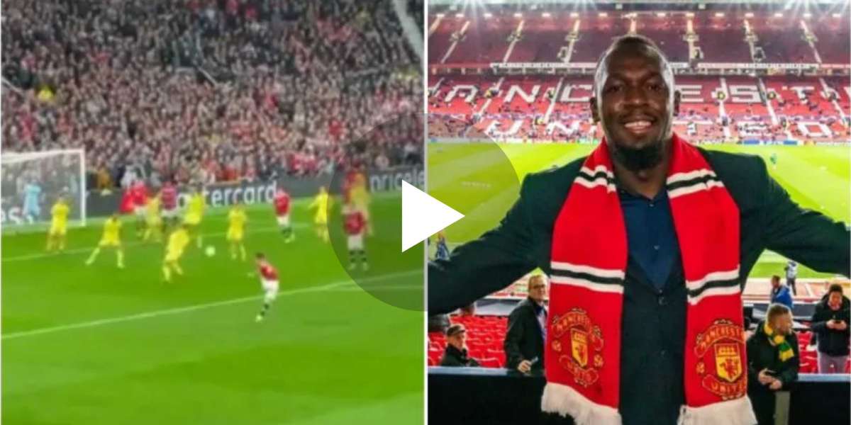 Video: Man United super-fan Usain Bolt captures brilliant angle of Alex Telles wonder-goal