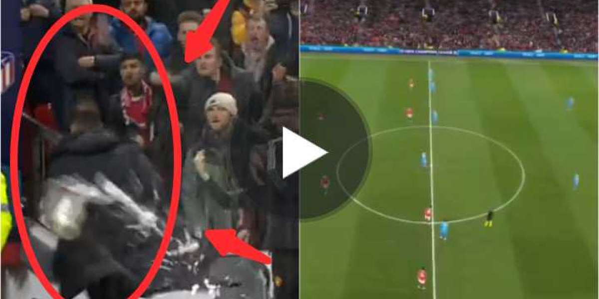 VIDEO Man United fans throw missiles and bottles at Diego Simeone following UCL exit
