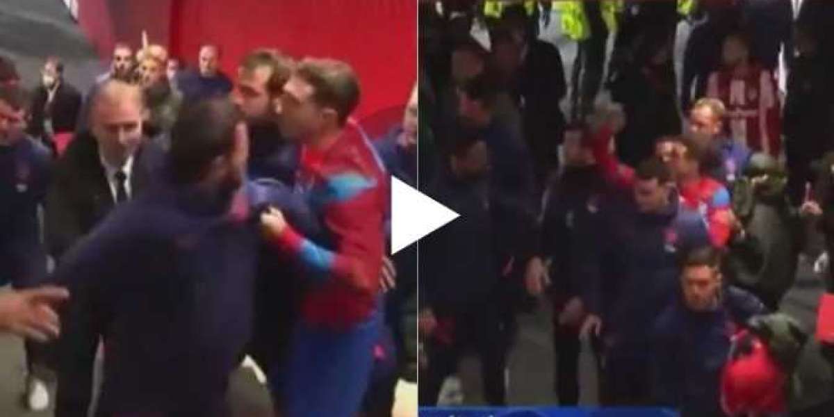 Video: After-match, confrontation between Atletico Madrid and Manchester City continues.