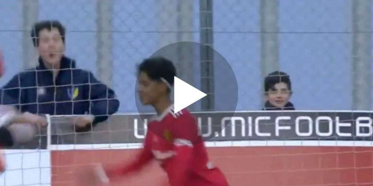 Video: C.Ronaldo Jr scores for Manchester United U12s and celebrates in the same manner as his father