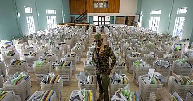 Kenya in a close presidential election amid prayers for peace.