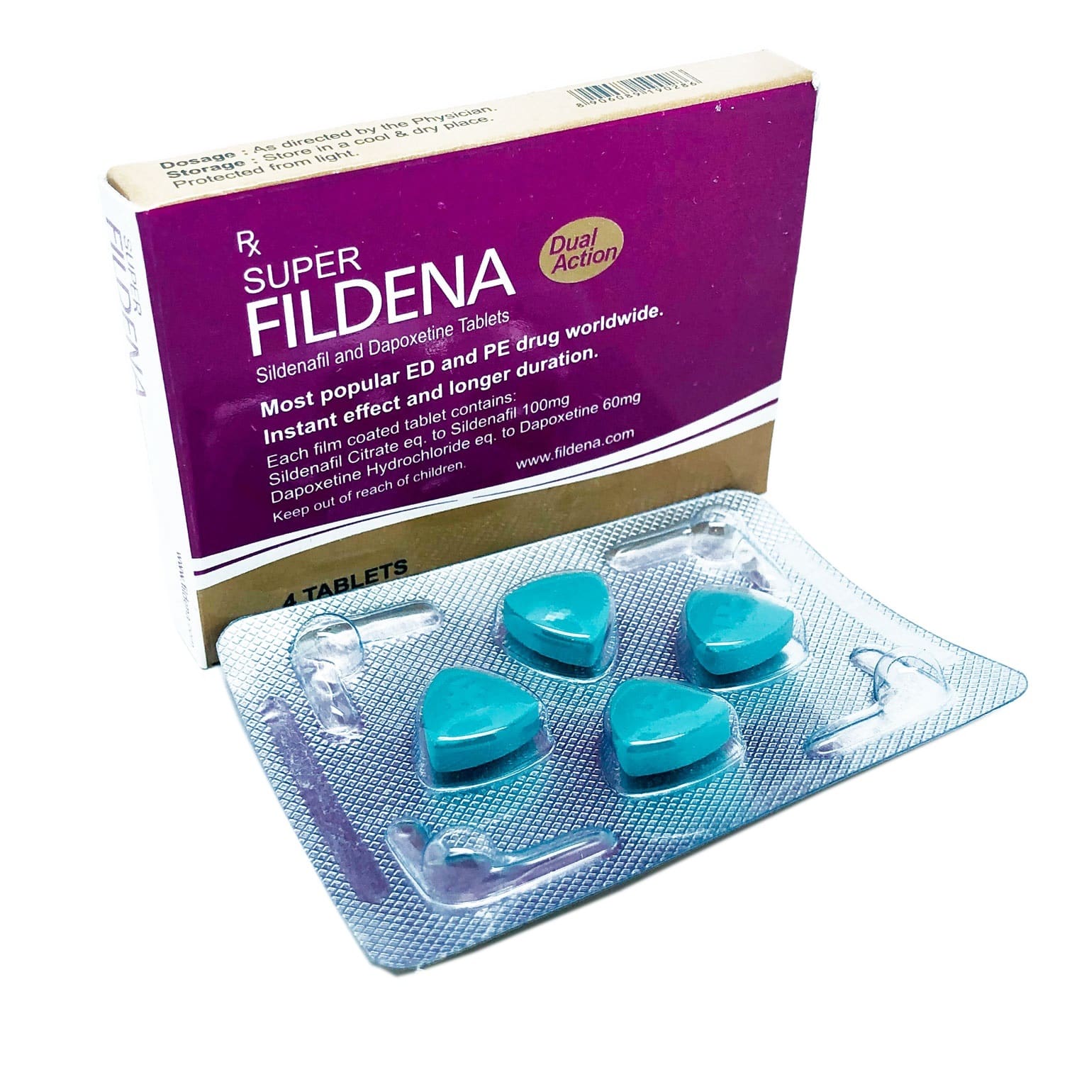 Super Fildena (Sildenafil + Dapoxetine) Tablets Online | Reviews, Side Effects