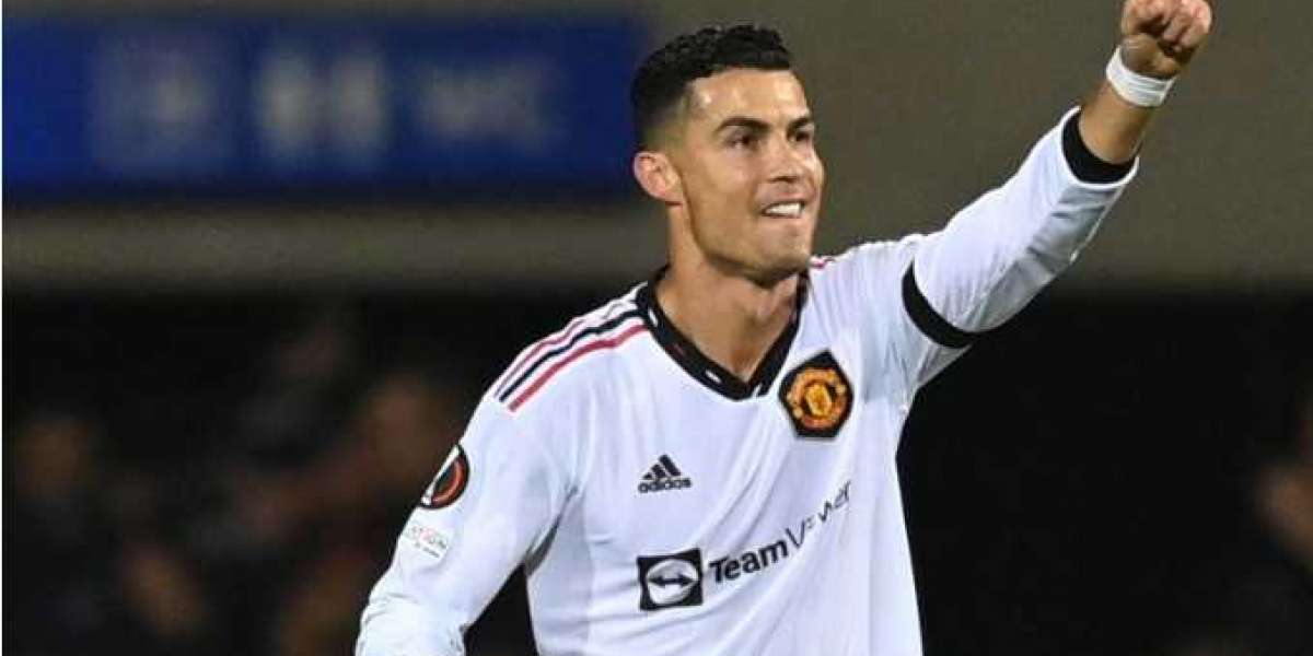 Cristiano Ronaldo celebrates scoring against Sheriff Tiraspol
