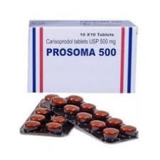 Prosoma 500mg (Carisoprodol) Tablet Treat Muscle Pain | Buy Prosoma
