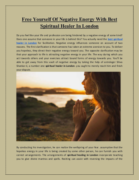 Free Yourself Of Negative Energy With Best Spiritual Healer In London | edocr