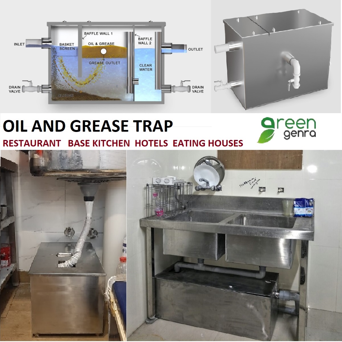Oil & Grease Trap Suppliers | Grease Trap Price - Green Genra