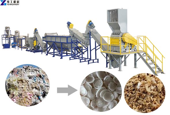 PP PE Film Washing Line | Plastic Film Bag Recycling Machine Plant