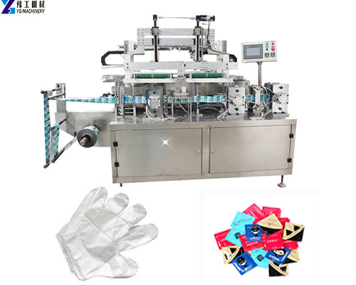 Four Side PE Gloves Folding Packing Machine