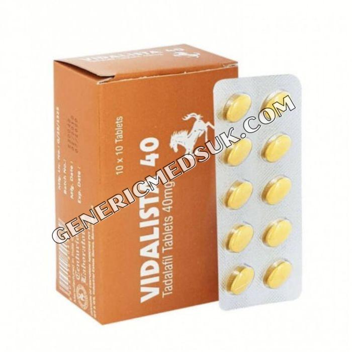 Vidalista 40 mg pills (Tadalafil) | Best ED Pill | Free Shipping | GMUK