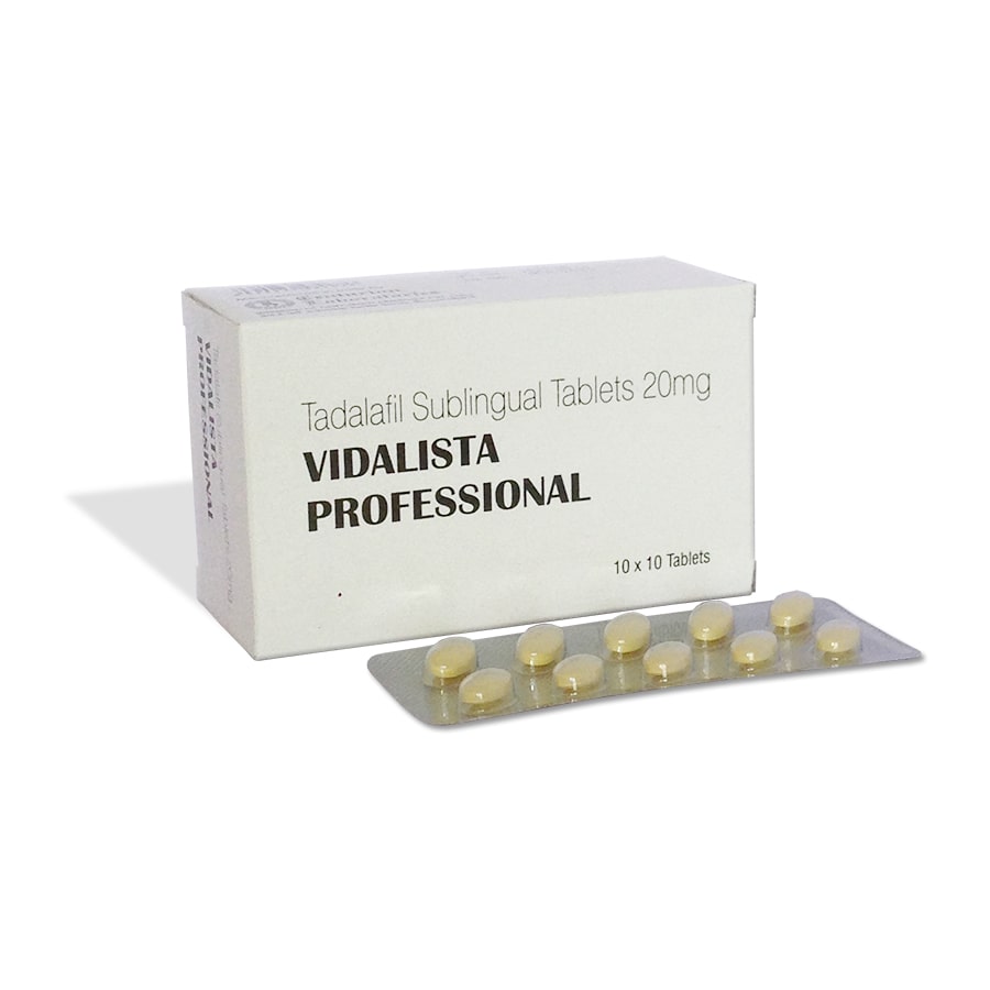 Vidalista Professional 20mg Tadalafil Tablets at Lowest Cost