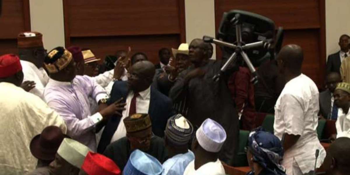 In the Benue House of Assembly, there was a ruckus over the election of the speaker.