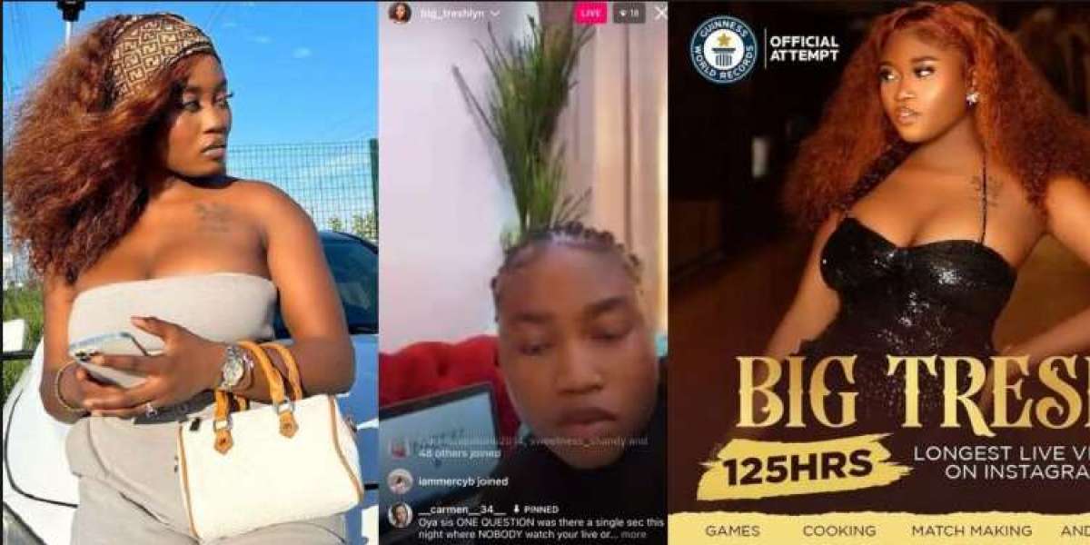 A woman from Nigeria has started the process of trying to break the Guinness World Record for the longest Instagram live