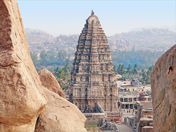 Taking in the sights of the Hampi Temple and the mighty rivers -