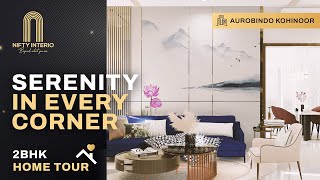 Modern 2 BHK Interior Design | Home Tour | Aurobindo Kohinoor | Nifty Interio