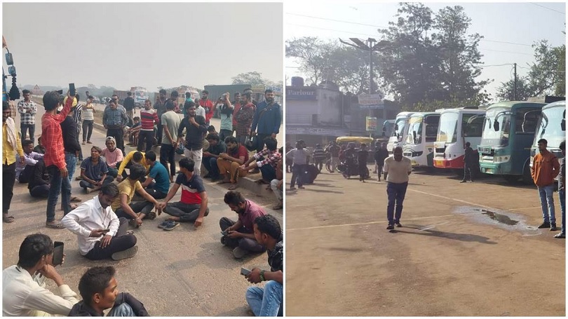 Truck Driver Strike: हिट एंड रन कानून का विरोध, वाहन चालकों की हड़ताल, रायपुर में दिख रहा व्यापक असर, देखें जबरदस्त प्रदर्शन