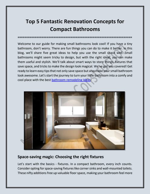 Top 5 Fantastic Renovation Concepts for Compact Bathrooms.pdf