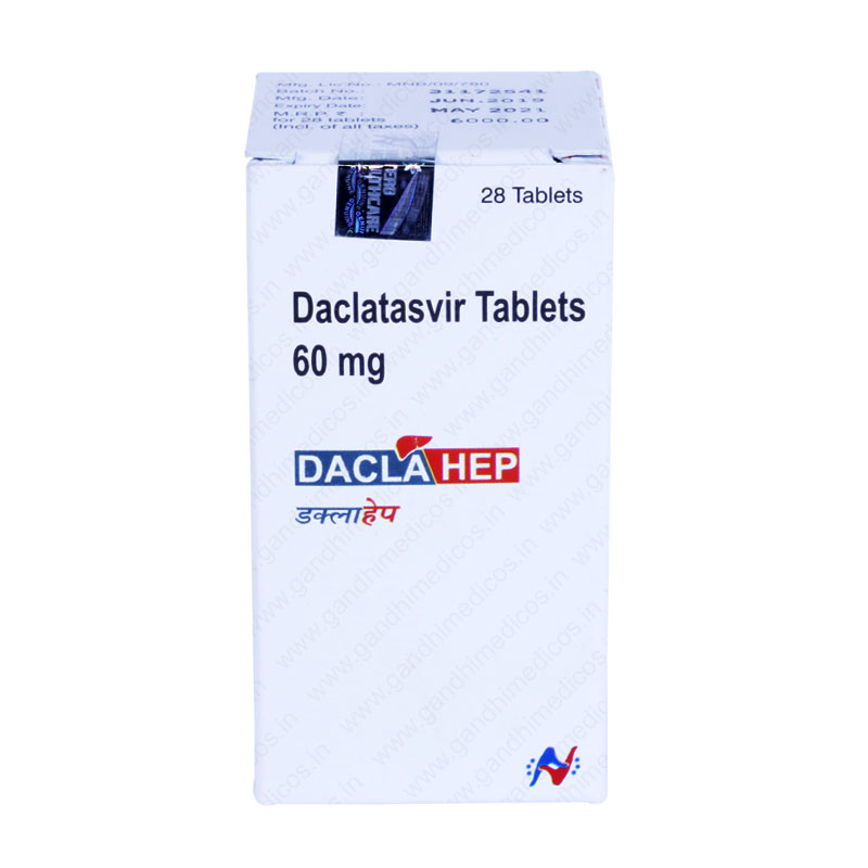 Daclahep 60 mg (Daclatasvir), Daclahep Tablet for Hepatitis C Infection