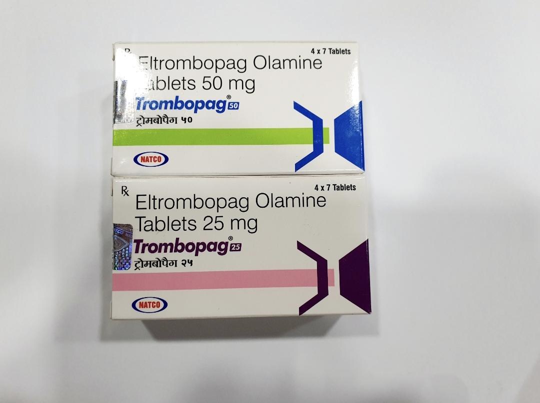 TROMBOPAG 25 & 50 - Eltrombopag Olamine Tablets - Galaxy Super Speciality